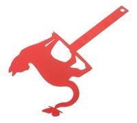 MOTHNUR Piquet Décoratif en Fer pour Boîte aux Lettres, Drapeau Rouge de Chat, Décoration Extérieure Jardin, Accessoire Solide pour Pelouse et Cour