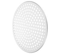 MOTHNUR Plaque à Pizza Perforée Alliage Aluminium Plateau de Cuisson Rayures Résistant Corrosion pour Pizzas Gâteaux et Pains Démoulage Facile et Nettoyage Rapide
