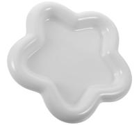 MOTHNUR Plateau à Bijoux en Céramique Petit Format Vide-Poches Décoratif pour Bureau Porte-Bagues Multifonctionnel Couleur Blanche Accessoire de Rangement pour Bijoux et Petits Objets