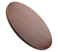 MOTHNUR Plateau de Table Ronde 42 Cm en Bois Noyer Noir, Surface Résistante aux Rayures, Bords Lisses Sécurisés, Table Basse pour Salon et Terrasse, Petits Espaces et Coin Repas Convivial