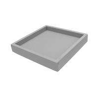 MOTHNUR Plateau Épaissi pour Plantes en Plastique Carré 20x20 Cm Support Étanche pour Pot de Fleurs Intérieur et Balcon Soucoupe Antigoutte Antidérapante pour Jardinière
