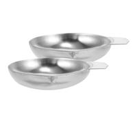 MOTHNUR Plateaux de Pesée en Acier Inoxydable 2 Pièces, Plateaux de Balance Numérique pour Poudres et Bijoux, Godets Doseurs Résistants la Corrosion, Accessoires pour Pesée Précise