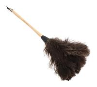 MOTHNUR Plumeau à Manche Long Plumes Noir Doux Anti-statique pour Nettoyage de Meubles et Dépoussiérage Domestique Rangement Pratique