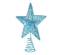 MOTHNUR Pointe de Sapin Décorative Étoile Pentagramme Bleu Ornement Créatif pour Arbre de Noël Décoration Festive Résistante et Symbolique Amitié