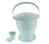 MOTHNUR Pot de Chambre Plastique Portable avec Couvercle Urinoir Hygiénique pour Garçon Fille Femmes Enceintes et Personnes Âgées Pot de Toilette Compact Antidérapant pour Maison et