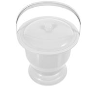 MOTHNUR Pot de Chambre Portable Gris Couvercle Hermétique Plastique Robuste Taille Standard Seau à Urine Réutilisable pour Adultes Personnes Âgées et Garçon et Filles Toilettes