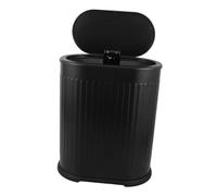 MOTHNUR Poubelle Plastique avec Couvercle Pression Bac à Déchets Étroit pour Salle de Bain Toilette Chambre et Salon Design Élégant et Pratique