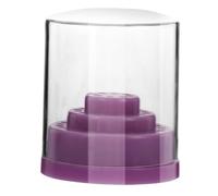 MOTHNUR Présentoir de Rangement pour 48 Embouts de Perceuse à Ongles, Boîte en Plastique Rigide Violette Claire, Organiseur Compact pour Accessoires de Manucure, Étui Pratique pour Nail