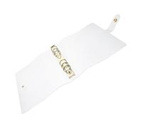 MOTHNUR Protège-bloc-notes PVC Transparent Pailleté Or Coque Souple à Six Anneaux Protection pour Journal Cahier et Carnet de Voyage