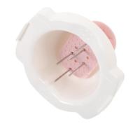 MOTHNUR Protège Doigt Pour Trancheuse Alimentaire Compact et Support de Sécurité Multifonctionnel pour Mandoline Protection Coupure Pratique Rose et Blanc