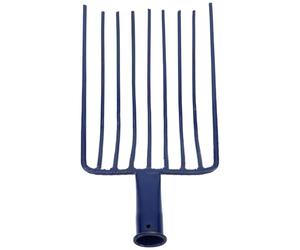 MOTHNUR Râteau à Charbon en Acier à Neuf Dents Soudées, Outil de Jardinage sans Manche, Râteau à Pierres et Gazon, Multi-Usage pour Jardin et Cheminée, Robuste et Compact, 1 Pièce