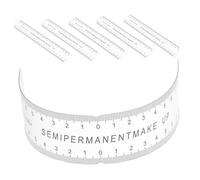 MOTHNUR Règle de Mesure des Sourcils en Pvc Souple 6pcs Design Doux pour S'adapter aux Contours du Visage, Outil Symétrique pour Maquillage à Domicile et Artistes Tatoueurs