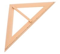 MOTHNUR Règle Géométrique Bois avec Poignée Outil de Mesure pour Enseignement Aide Pédagogique pour Élèves Équipement de Classe pour Exercices de Géométrie