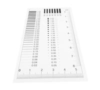 MOTHNUR Règle Transparente de Haute Précision pour Mesure et Détection de Défauts Jauge Fiable et Polyvalente pour Estimation de Spots Rayures et Fissures
