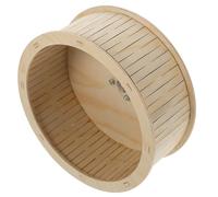 MOTHNUR Roue D’Exercice Silencieuse pour Hamster en Bois 22 Cm, Jouet Roues de Jogging en Bois Naturel, Accessoires pour Cage à Hamsters Petits Animaux de Compagnie