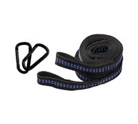 MOTHNUR Sangles Hamac Paquet, Kit Complet De Fixation Boucles en Acier Noir, Cordes Résistantes, Sangles Doubles, pour Randonnée Et Utilisation Extérieure