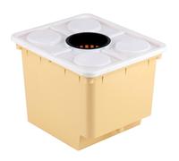 MOTHNUR Seau de Culture Hydroponique PP Résistant Haute Température pour Légumes et Fruits Bac de Culture sans Sol avec Couvercle et Panier pour Serre de Jardin et Balcons Jardinage