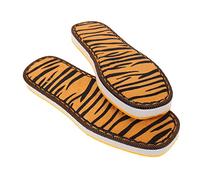 MOTHNUR Semelles Antidérapantes Confortables pour Pantoufles Faites Main, Taille 44, Semelles Chaudes en Oxford Résistantes à L’usure, Adaptées Maison Hiver, Coussinets Style Aléatoire