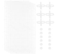 MOTHNUR Séparateurs D'aquarium en Polypropylène Transparent Semi-Mat, Lot de 4 Plaques Découpables 6 Ventouses, Diviseurs Résistants pour Isolation et Reproduction, Équipement Aquarium