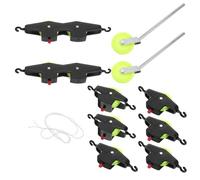 MOTHNUR Set de Poulies Scientifiques pour Expériences Scolaires Démonstrateur Poulies Fixes et Mobiles Équipement de Physique Précis et Plastique Kit Éducatif Stem pour Classes et Projets