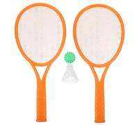 MOTHNUR Set de Raquettes de Tennis Plastique avec Balles pour Garçon Fille Badminton Parent-garçon Fille Couleurs Rouge Jaune Vert Aléatoires Améliore Coordination et Couleur Aléatoire
