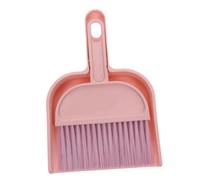 MOTHNUR Set Mini Balayette et Pelle à Poussière Rose Brosse à Main Compacte pour Nettoyage Bureau Clavier Voiture Outil Polyvalent Léger et Plastique