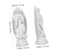 MOTHNUR Statue Résine Miniature Sculpture Catholique Délicate et Décoration Paisible pour Maison et Bureau et Compact Cadeau pour Famille et Amis