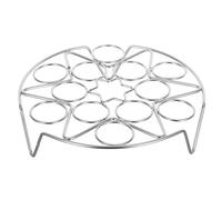 MOTHNUR Support à Œufs Vapeur en Acier Inoxydable 13 Trous Panier Rond Multifonction Pieds Hauts Base Stable pour Cuisson Œufs Brioches et Raviolis Accessoire Cuisson la Cuisine