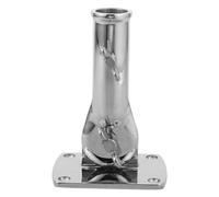 MOTHNUR Support de Mât de Drapeau en Acier Inoxydable 25 MM Base Lourde Chevilles Expansives et Vis Autotaraudeuses Support Réglable à 180° pour Extérieur Maison Terrasse et Usage