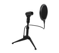 MOTHNUR Support de Microphone de Bureau avec Filtre Anti-pop Détachable Trépied Stable et Base Antidérapante pour Microphones à Condensateur Protection Bruit et Éclaboussures Kit Complet