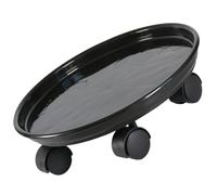 MOTHNUR Support De Pot à roulettes Plastique Renforcé pour Plantes Plateau Collecteur Eau avec Roues Pivotantes Stable Et Résistant Base Mobile pour Jardinières Extérieur Intérieur