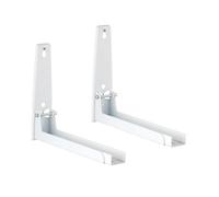 MOTHNUR Support Mural Extensible pour Micro Ondes Acier Inoxydable Étagère de Cuisine Pliable et Support Robuste Vibrations pour Fours Muraux Rangement Pratique pour Cuisine Compacte