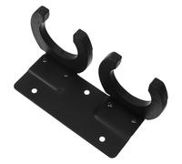 MOTHNUR Support Mural pour Microphone Double Pince, Rangement pour 2 Micros Filaires Fil, Compatible Bureau et Studio, Fixation Stable et Réglable pour Karaoké et Performance Live