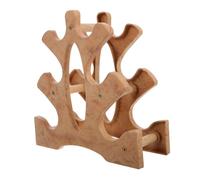 MOTHNUR Support Pour Haltères D'entraînement Multicouches En Bois Naturel, Rack Compact Robuste Pour Poids à Main, Organisateur Vertical 3 Niveaux, Pour Salle De Sport Maison, Gym, Rangement Optimisé