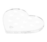 MOTHNUR Support Transparent pour Extensions de Cils, Palette de Collage de Faux Cils, Coussinets Colorés de Cœur, Petit Format, Outil Professionnel pour Maquillage des Yeux, Usage Salon et Domicile