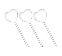 MOTHNUR Système D'arrosage Automatique Arroseur De Plantes en Pot pour Jardin Et Intérieur, Lot De 3 Globes d'eau en Verre Transparent De Cœur, Contrôle du Volume d'eau Et Hydratation Continue