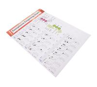 MOTHNUR Tableau de Doigtés pour Saxophone Grosse Taille en Papier Cuivre Guide d'Apprentissage et Pratique des Notes Affiche Pédagogique pour Débutants en Musique Accessoire Saxophone