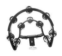 MOTHNUR Tambourin à Main Double Rangée Noir Instrument de Musique Percussion Portable Ergonomique pour Garçon Fille et Adultes