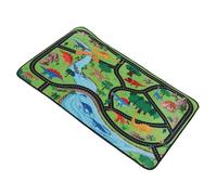 MOTHNUR Tapis de Jeu Dinosaure Antidérapant pour Garçon Fille Tapis Éveil Ludique avec Motif Parc Jurassique Garçon Fille pour Salle de Jeux et Chambre