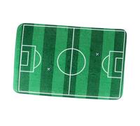 MOTHNUR Tapis Flanelle Antidérapant Motif Terrain de Football Mini Tapis de Sol Doux pour Chambre Salon et Résistant pour Maison