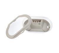 MOTHNUR Terrarium Tortue en Plastique Zone de Reproduction, Petite Taille Grise, Aquarium Écologique pour Reptiles, Terrarium Habitat Maison pour Tortues et Petits Reptiles