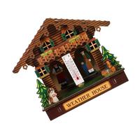 MOTHNUR Thermomètre Mural Intérieur avec Baromètre et Hygromètre Mesure Précise Température et Humidité Indicateur Météo Élégant pour Maison Bureau et Garage