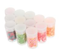 MOTHNUR Tranches de Fruits en Pâte Polymère pour Ongles 12 Boîtes Assortiment Multicolore DIY Nail Art Femmes et Jeunes Filles Décoration Ongles Artistique Loisirs Créatifs