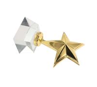 MOTHNUR Trophée Garçon et Filles en Cristal Étoile Coupe de Récompense Scolaire Solide en Métal et Cristal Petit Trophée de Participation pour Concours Fêtes et Compétitions Jeunesse