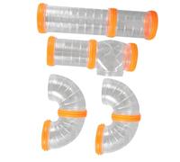 MOTHNUR Tunnel DIY pour Cage Hamster Plastique Robuste Accessoires Labyrinthes Extérieurs Transparents Modulable pour Petits Rongeurs et Cochons