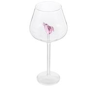 MOTHNUR Verre à Pied en Verre Alimentaire Transparent 1 PC Forme Cœur Ange Gobelet à Boisson Festive pour Saint-Valentin Maison Restaurant Café Décoratif Élégant