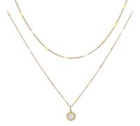 MOTIBACK Collier pour femme avec double design comme cadeau pour la Saint-Valentin, un mariage, un anniversaire ou la fête des mères, une surprise idéale pour les femmes, les amies et les filles