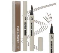 MOTIBACK Crayon à sourcils - Dessin des poils 03 - Mise à niveau 2.0 - Avec pinceau coudé - Traits de 0,1 mm semblables à des poils - Résistant aux frottements - Résistant au transfert - Longue durée