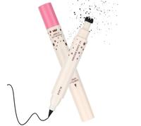 MOTIBACK Eyeliner & Crayon pour les taches de rousseur 2 en 1 - Stylo Freckle naturel et pointe éponge - Crayon pour les yeux - Imperméable - Longue durée - Facile à utiliser - Tenue 24H - Marron
