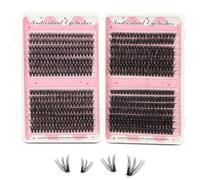 MOTIBACK Kit d'extension de cils DIY - 560 pièces - 10-16 mm - Kit professionnel pour extensions de cils volumineux - Avec colle et pince à épiler
